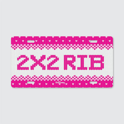 Vanity License Plate for Knitters, Knit License Plate